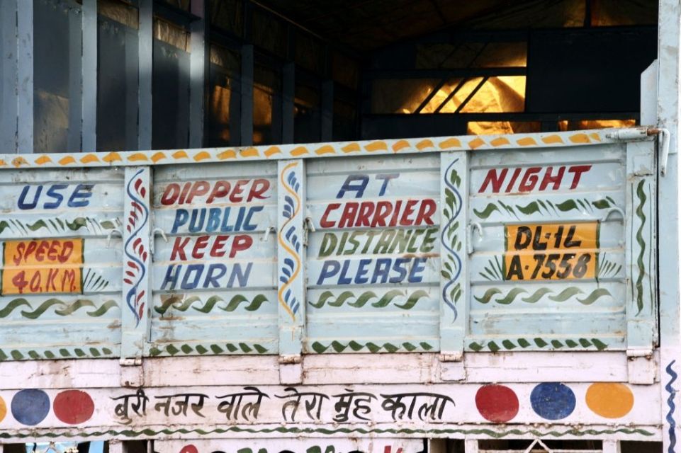 Schrift,Indien,Delhi
