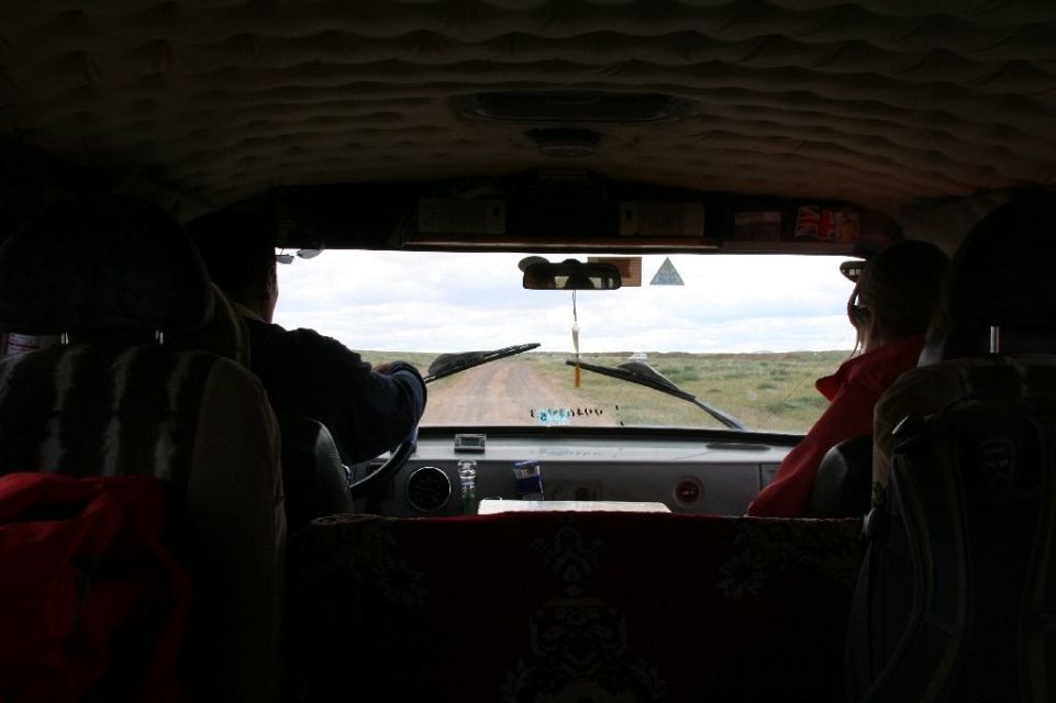 Mongolei,Gambda,im Auto