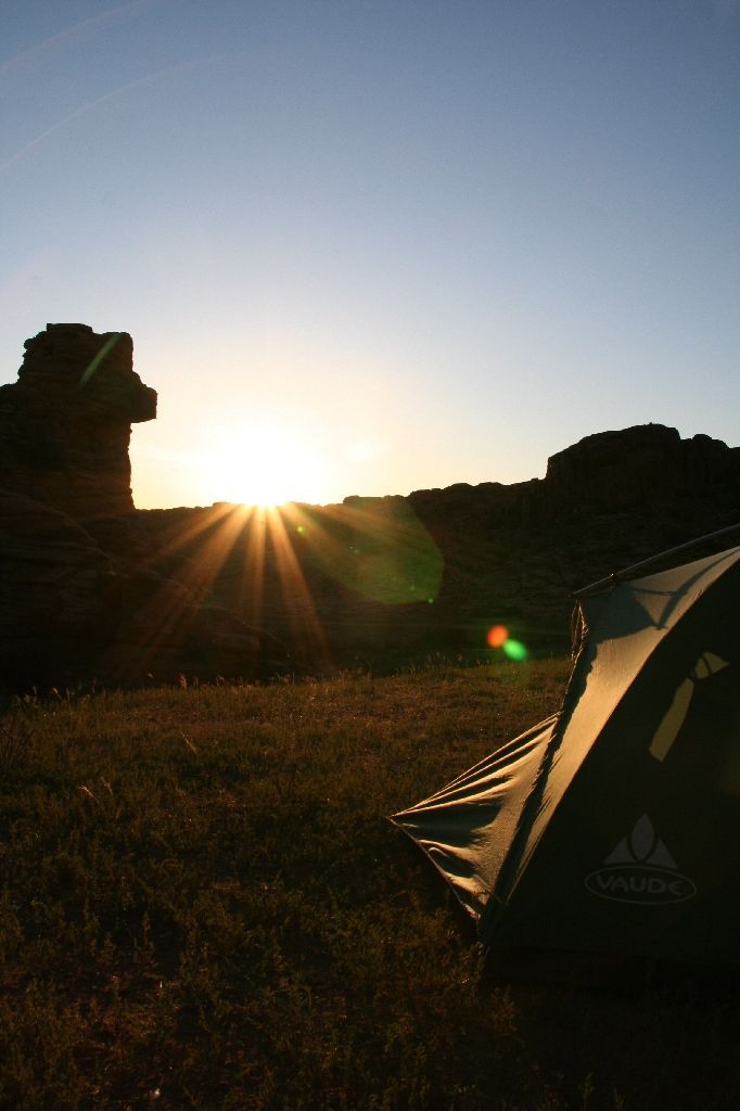 Mongolei,Sonnenaufgang