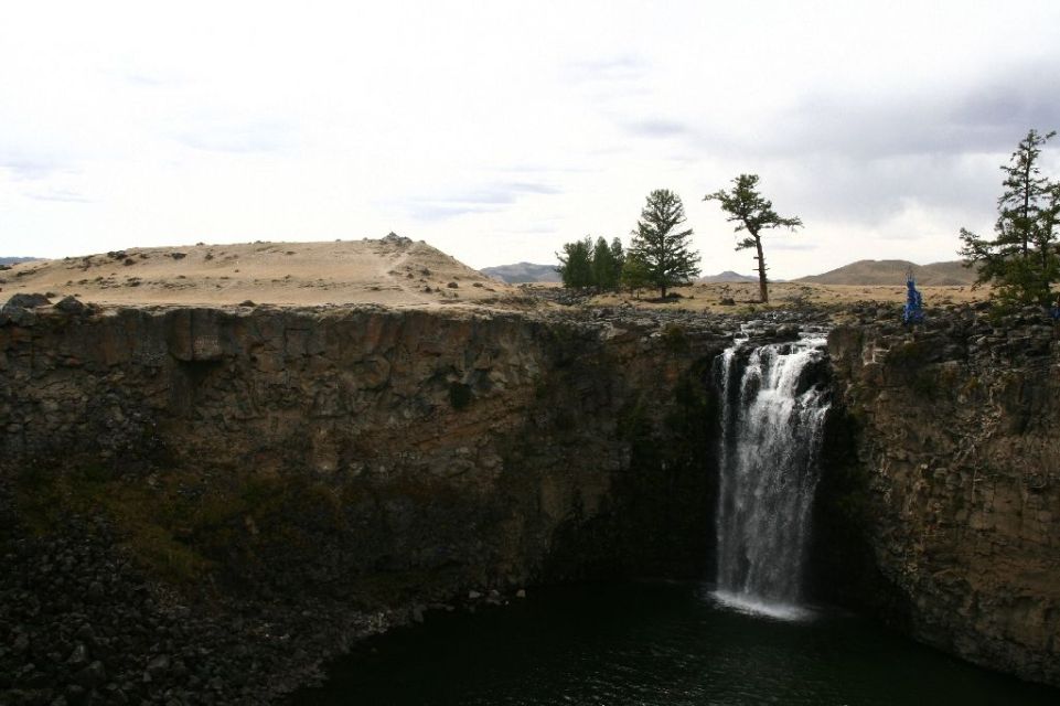Mongolei,Wasserfall