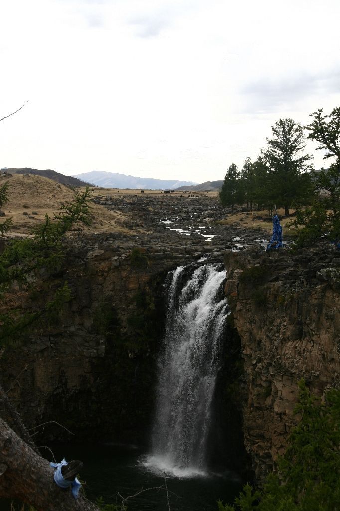 Mongolei,Wasserfall