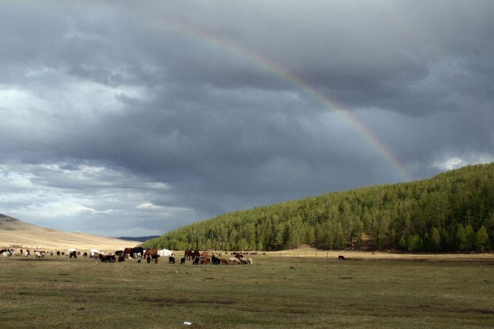 Mongolei,Tsenkher Jiguur,Regenbogen