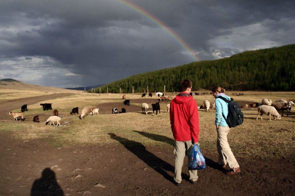 Mongolei,Tsenkher Jiguur,Regenbogen