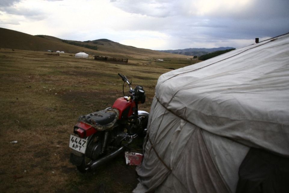 Mongolei,Jurte,Motorrad,Tsenkher Jiguur