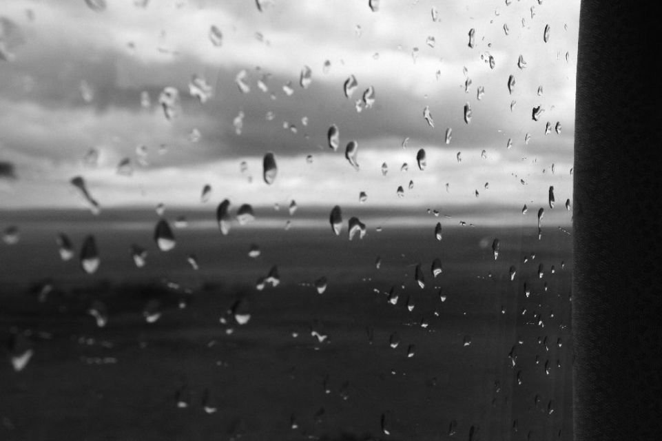 Mongolei,Regen,B & W
