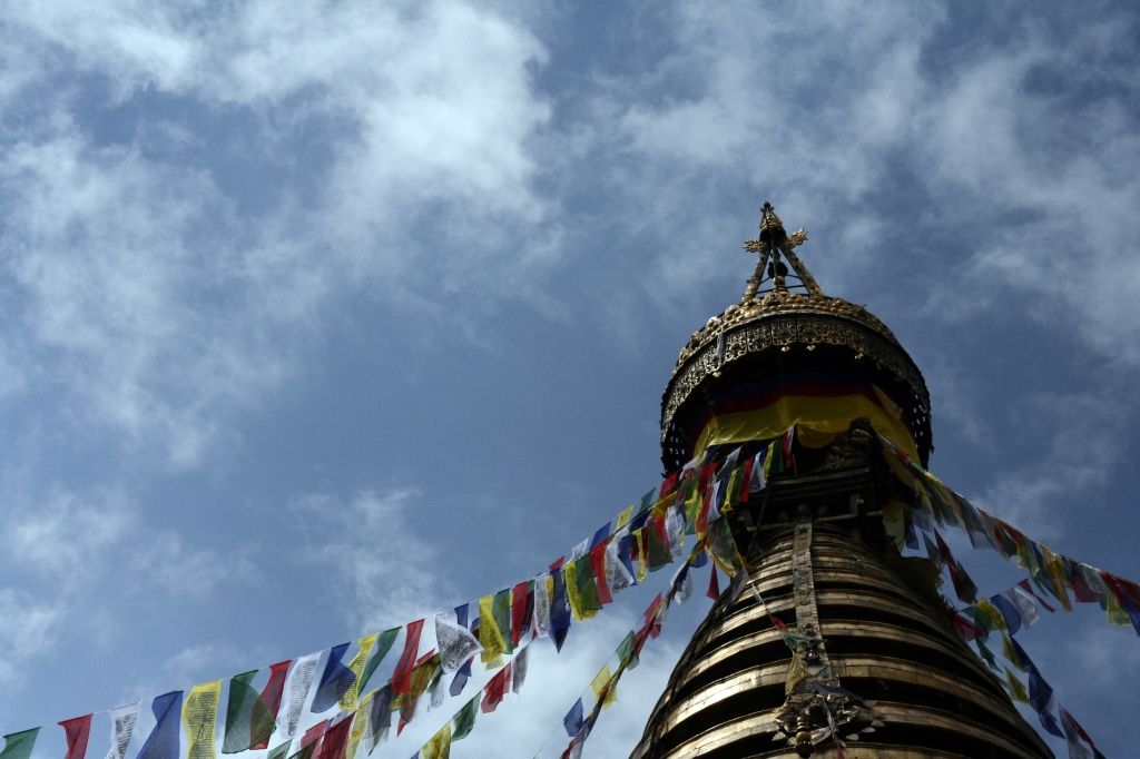 Nepal,Kathmandu,Gebetsfahnen