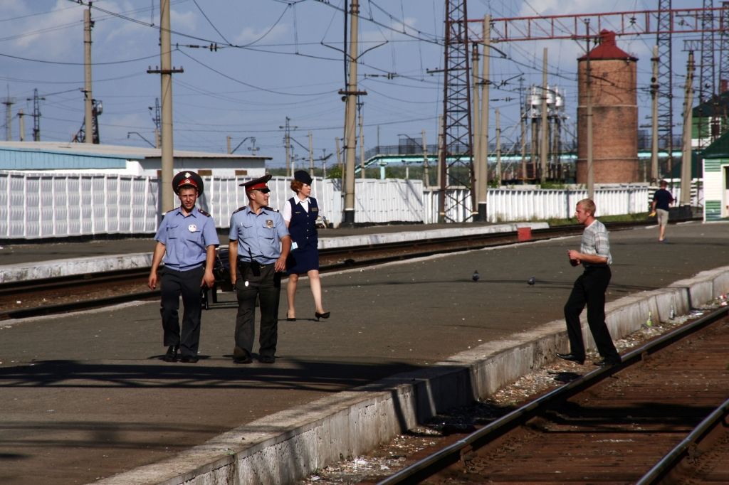 Russland,Bahnhof,Soldat